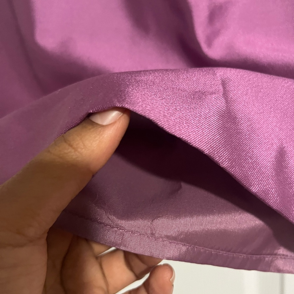 Kay Unger purple Silk/cotton Pencil Skirt - Picture 3 of 9